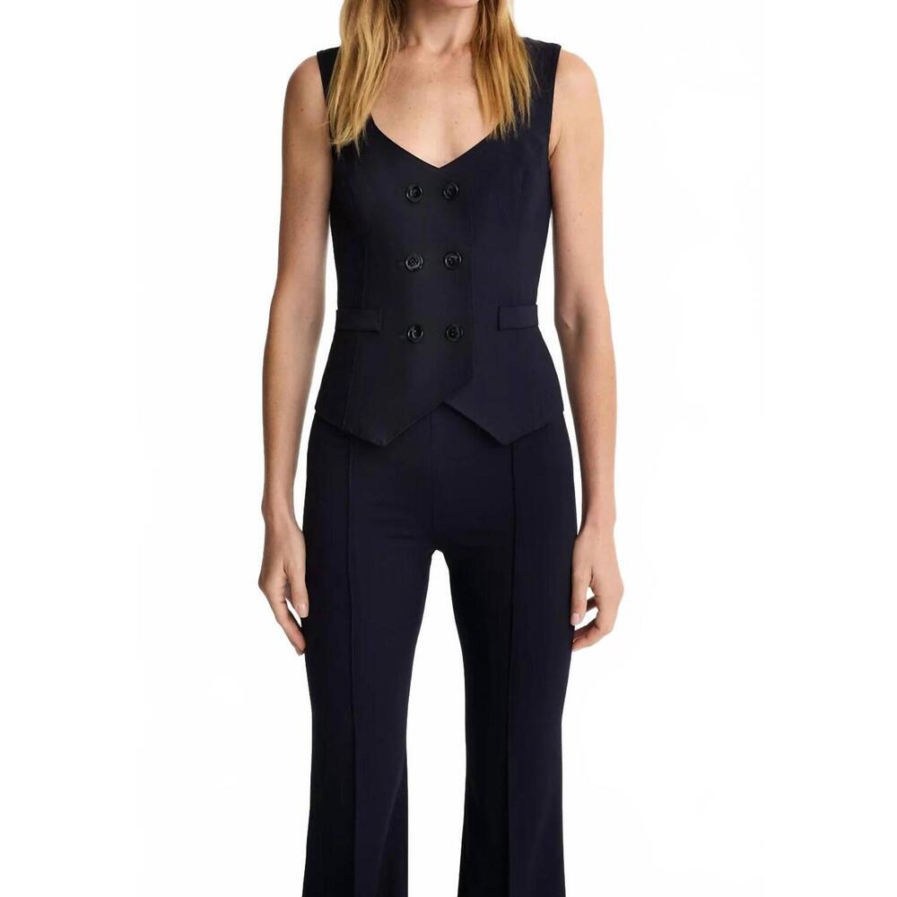 NEW SMYTHE women's db waistcoat in navy blue